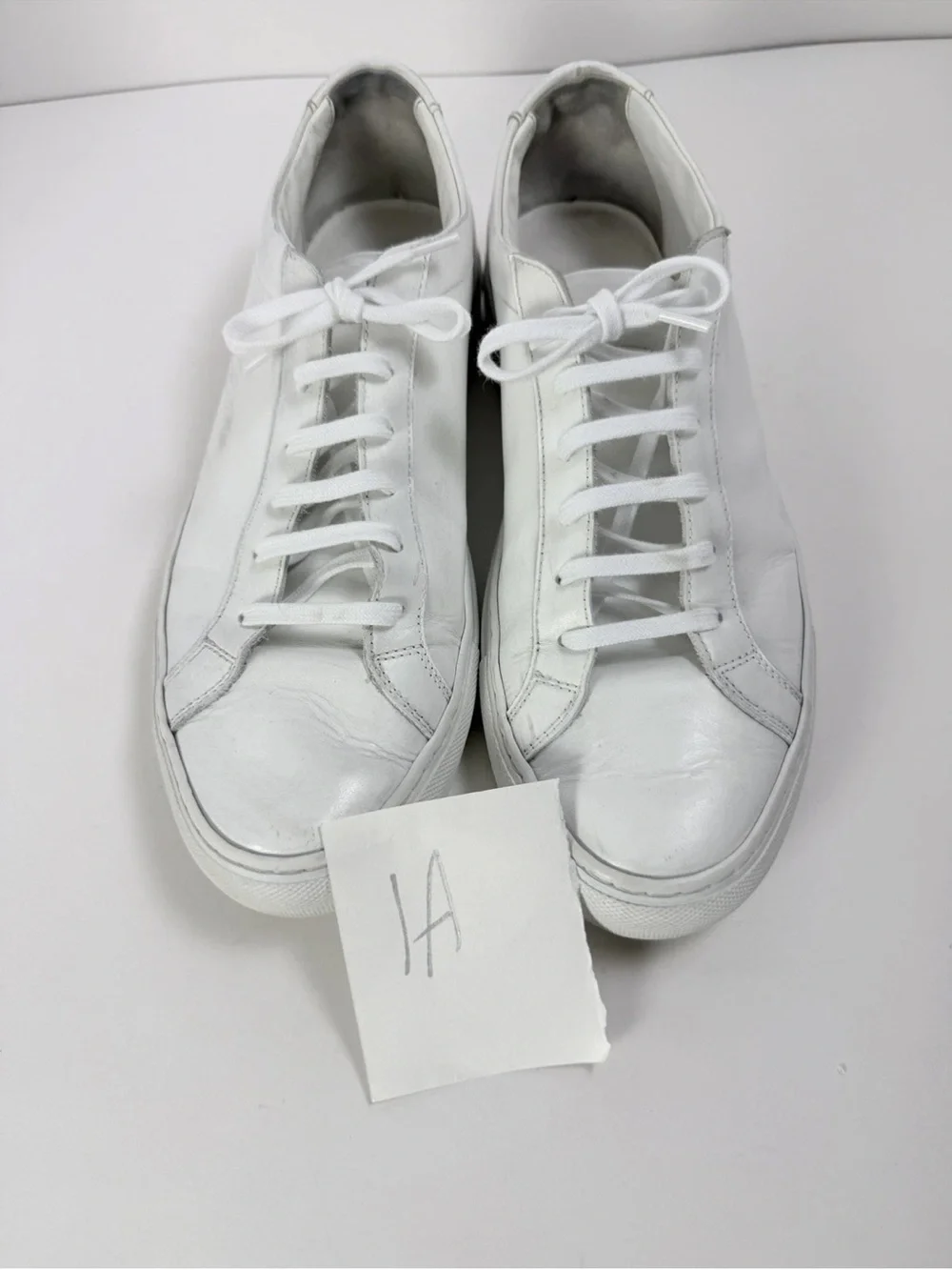 Common Projects White Leather Low-Top Sneakers